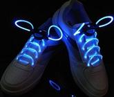 Blue Light Up Flashing Shoelaces