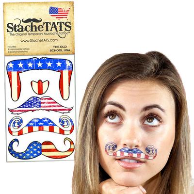 Click to get Stache Tats Old School Temporary Mustache Tattoos